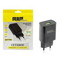 блок питания mrm mr79c черный 5в, 2.1а зарядное устройство с usb портом  фото