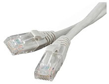 патчкорд utp rj45 cat 5e ripo 20 м (серый) 8-жильный шнур rj45-rj45 для соединения сетевых устройств  фото